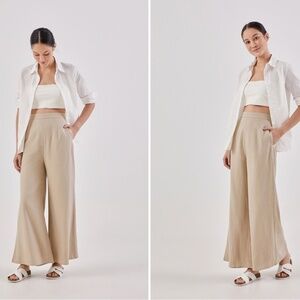 NEW Love Bonito Elka Regular Palazzo Pants (Sand)